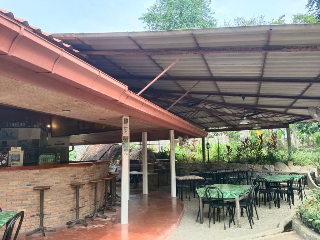 shaded bar area for sitting and chilling