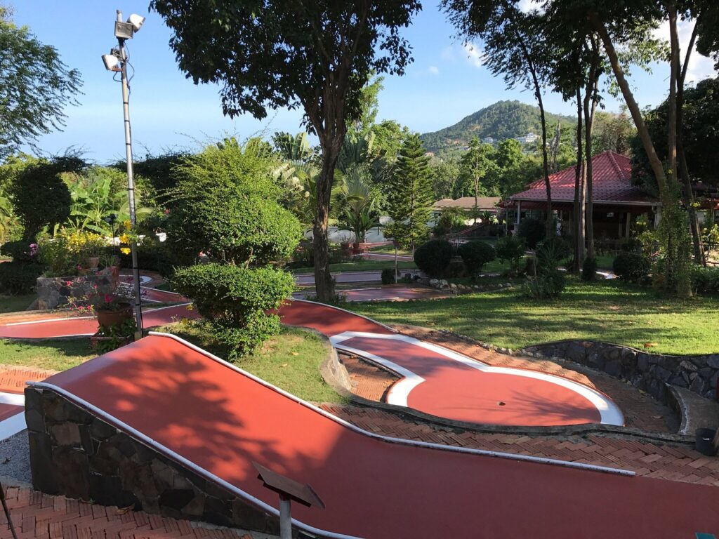 jungle mini golf course koh samui tropical garden