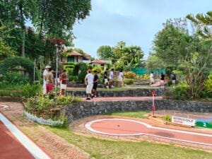 group of friends playing